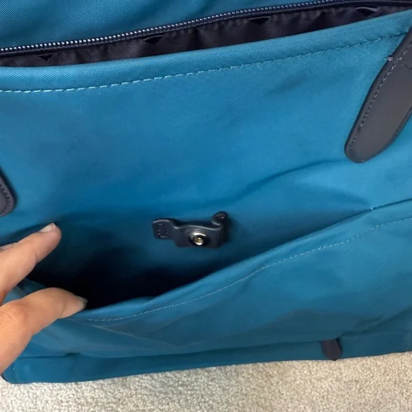 Kate Spade Blue Chelsea Color-block Nylon Large Tote Bag - Picture 6 of 11